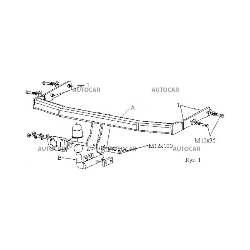 Ťažné zariadenie pre CORDOBA - 4dv., (6L2) - automatický systém - od 2003/01 do 