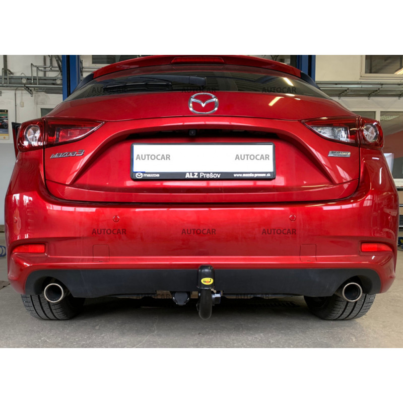 Ťažné zariadenie pre Mazda 3 - J36A - 5 dv. - odnímateľný vertikálny bajonetový systém