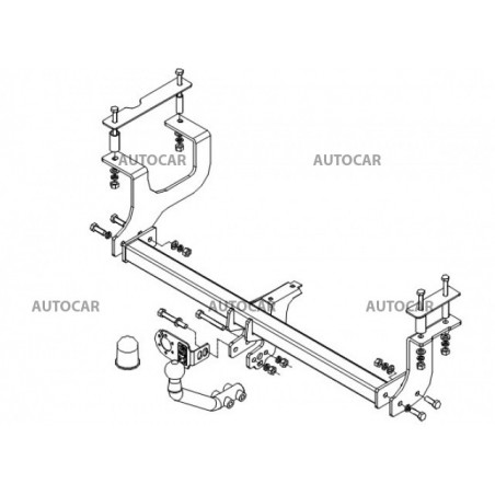 Ťažné zariadenie pre WAGON R+ - 5dv. - automatický systém - od 2000/04 do 2002/08