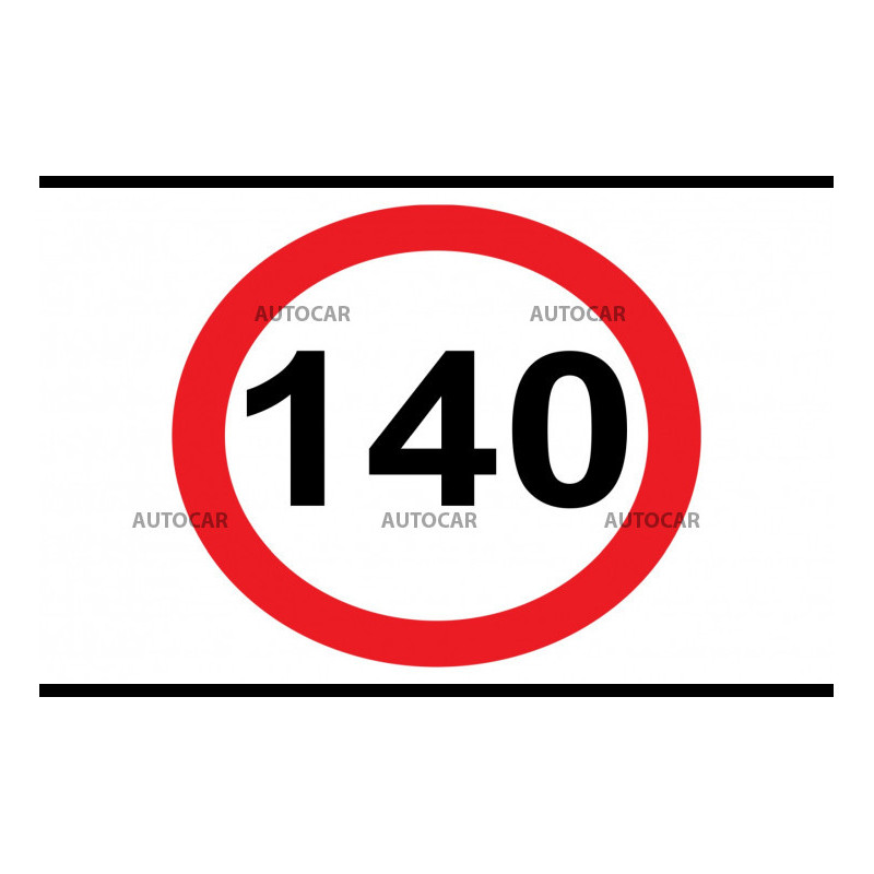 Nálepka rýchlosť 140km/hod - malá