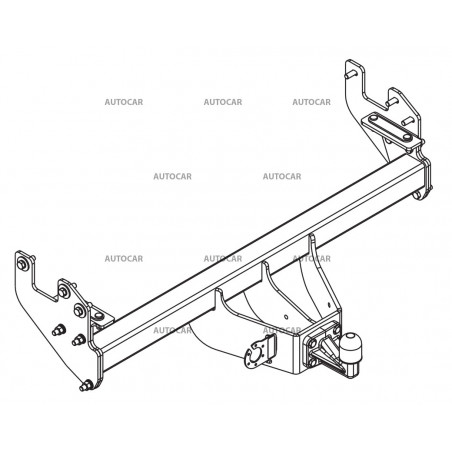 Ťažné zariadenie pre Isuzu D-MAX - skrutkový systém