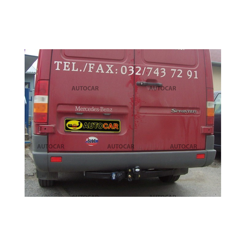 Ťažné zariadenie pre Volkswagen LT 28/46 - Dodávka bez schodíka - Rázvor 3,55 / 4,025 m - skrutkový systém