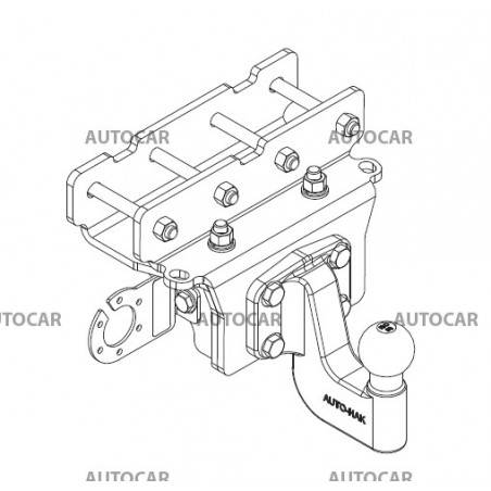 Ťažné zariadenie pre Jeep GLADIATOR - skrutkový systém