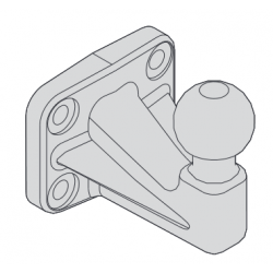 Ťažná guľová spojka KH4-1 - vert. zaťaž. 150 kg
