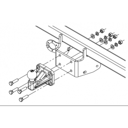 Ťažné zariadenie pre Opel MOVANO - Dodávka L4, L5 - skrutkový systém