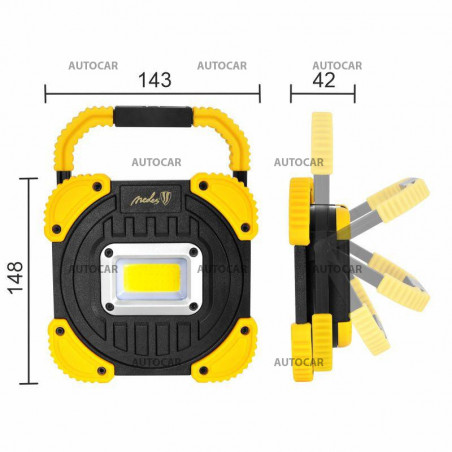 Nabíjacie LED pracovné svetlo - s powerbankou