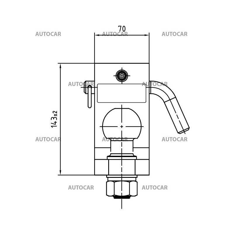 Guľa pre americké ťažné zariadenie (AH-7)