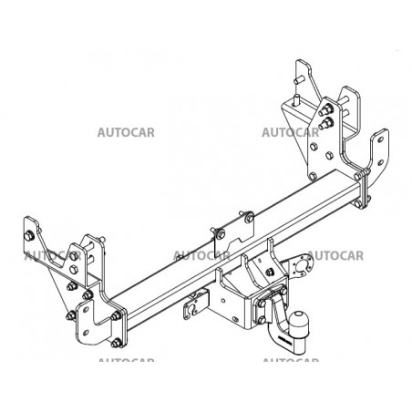 Ťažné zariadenie pre Dodge RAM 1500 / 2500 - skrutkový systém