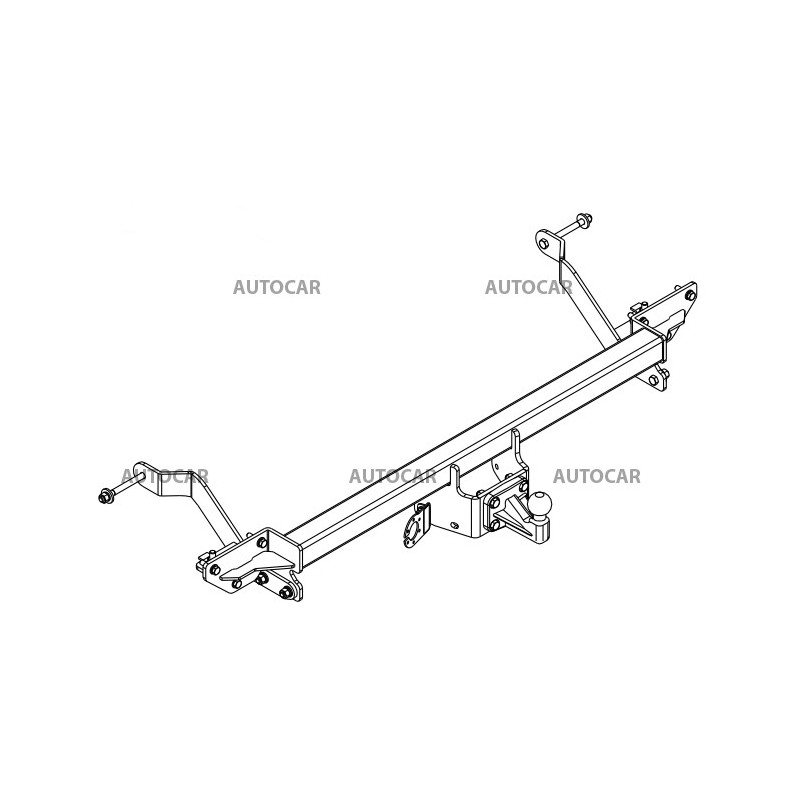 Ťažné zariadenie pre Fiat DUCATO - Dodávka L1, L2, L3 - skrutkový systém