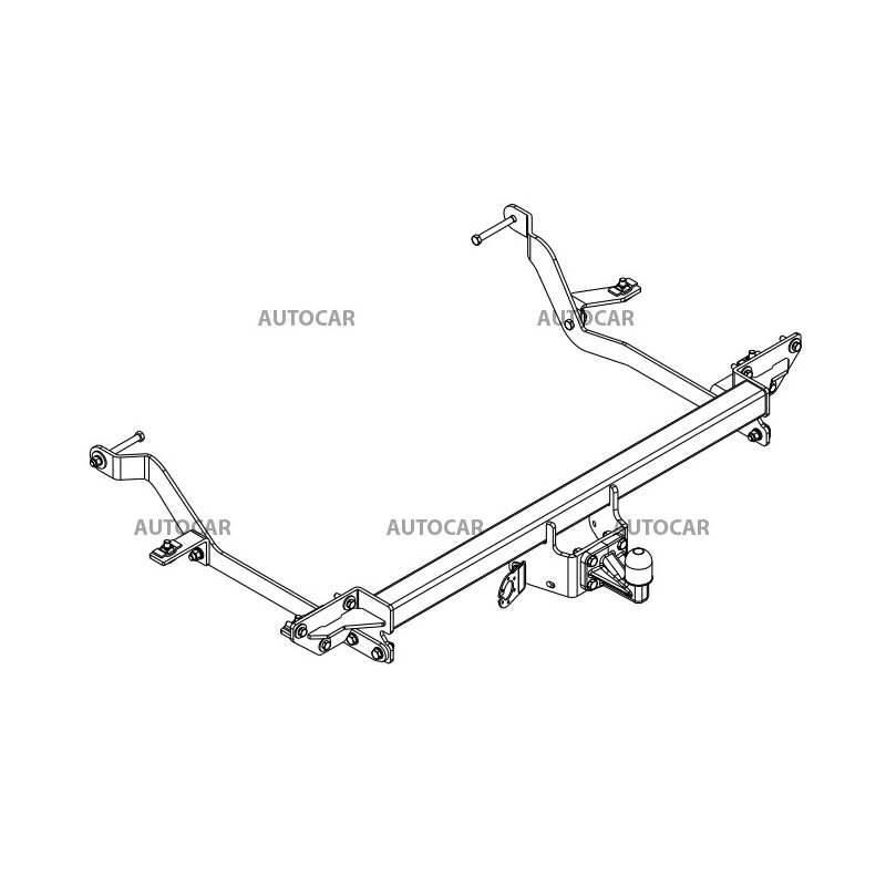 Ťažné zariadenie pre Peugeot BOXER - Dodávka L4, L5 - skrutkový systém