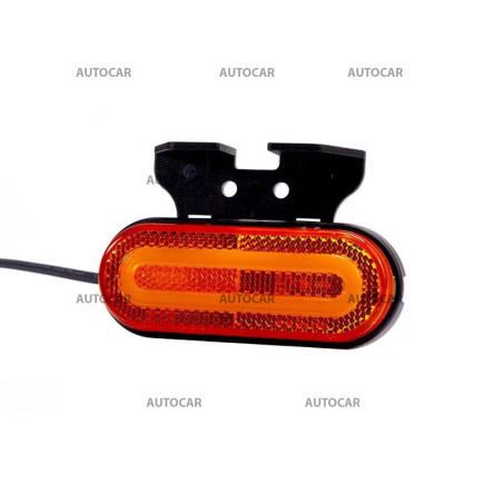 LED pozičné svetlo - oranžové s držiakom a káblom