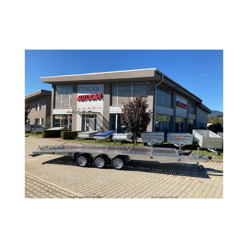 Trojnápravový brzdený autoprepravník Jupiter 6m 3,5t 3-nápr.