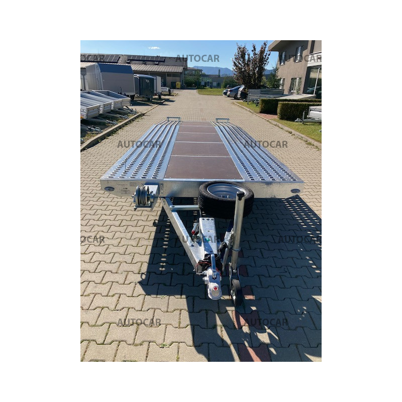 Trojnápravový brzdený autoprepravník Jupiter 6m 3,5t 3-nápr.