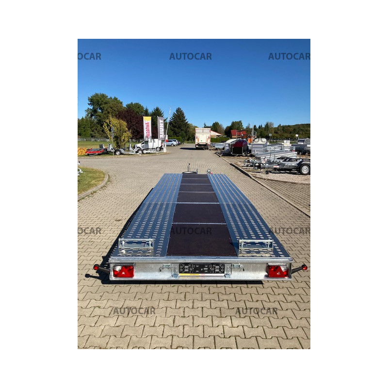 Trojnápravový brzdený autoprepravník Jupiter 6m 3,5t 3-nápr.