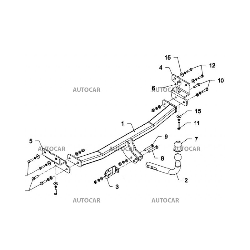 Ťažné zariadenie pre I 30 - combi - automatický systém - do 1020