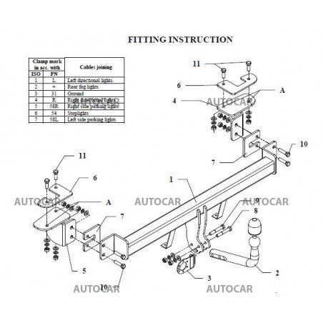 Ťažné zariadenie pre AVEO - 3/5 dv - automatický systém - od 2002 do 