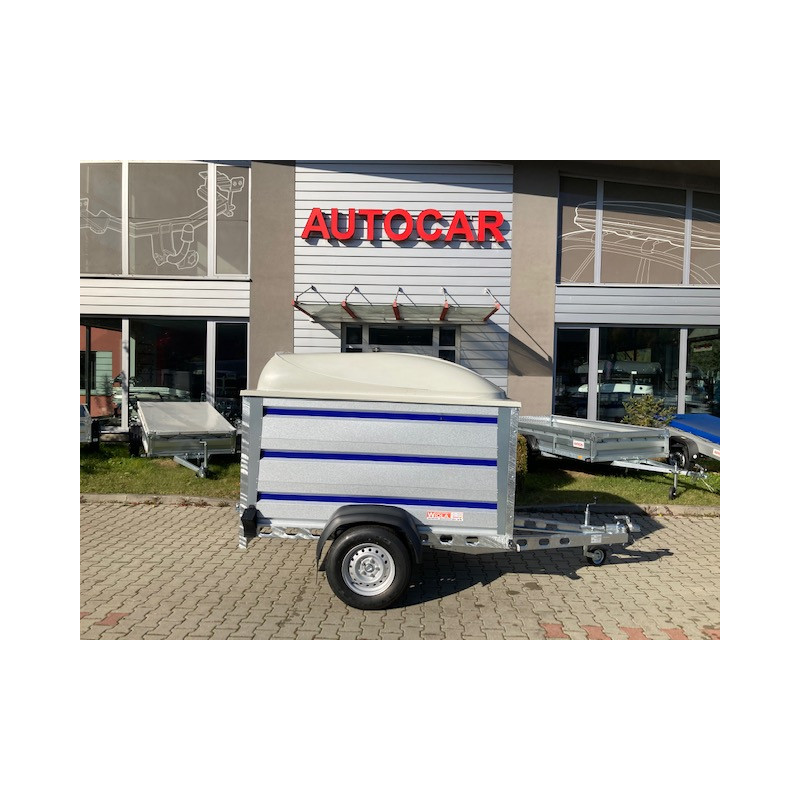 Prívesný vozík Kujawiak s krytom zosilnený na 1,3t