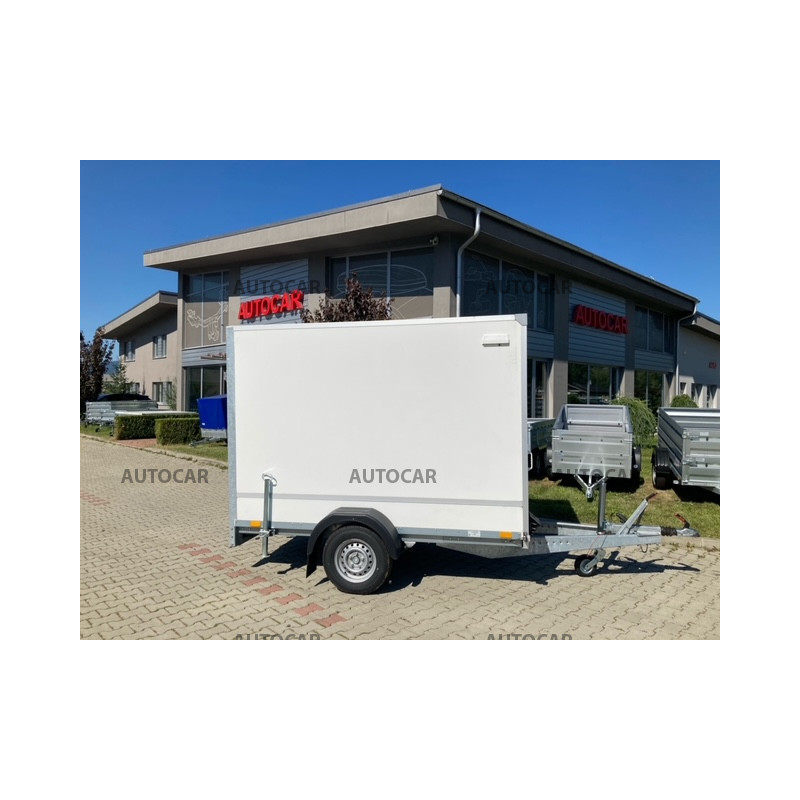 Skriňový prívesný vozík F75201215HD s rampou