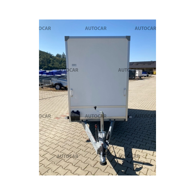 Skriňový prívesný vozík F13261315HD s rampou