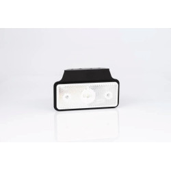 Biela obrysová LED lampa + držiak