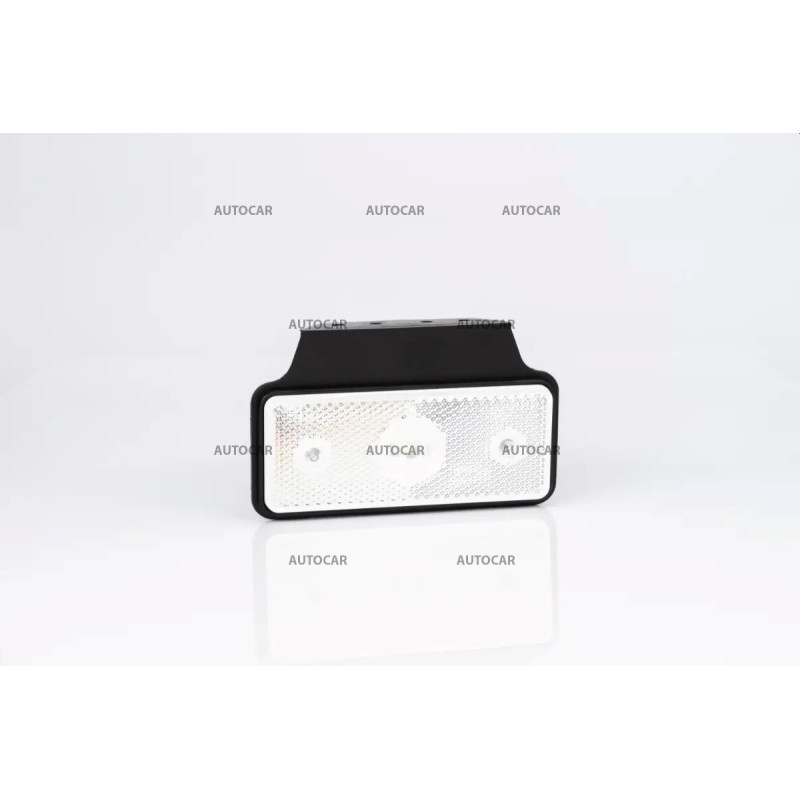 Biela obrysová LED lampa + držiak