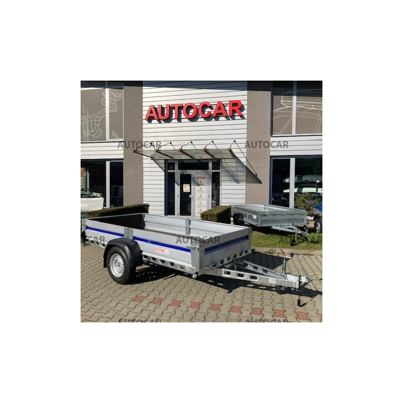 Jednonápravový nebrzdený vozík Silesia so zosilnenou nápravou na 1,3t