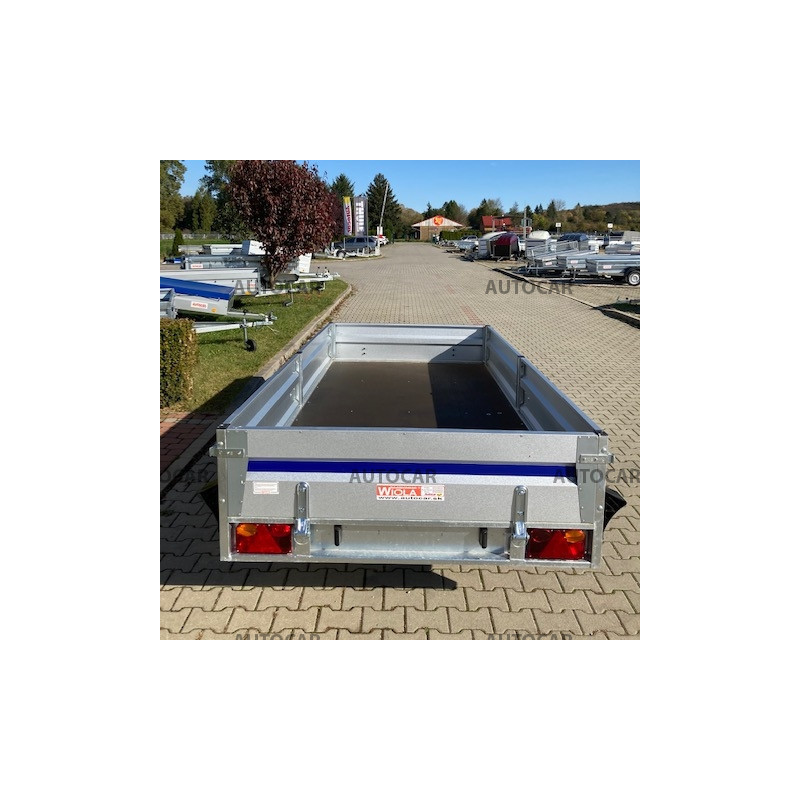 Jednonápravový nebrzdený vozík Silesia so zosilnenou nápravou na 1,3t