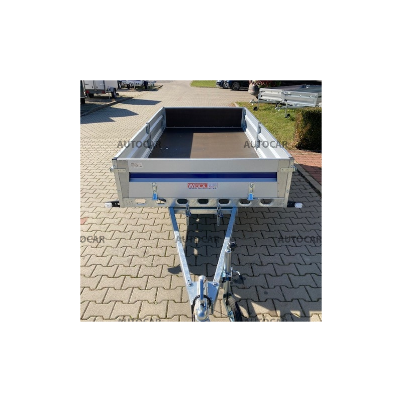 Jednonápravový nebrzdený vozík Silesia so zosilnenou nápravou na 1,3t