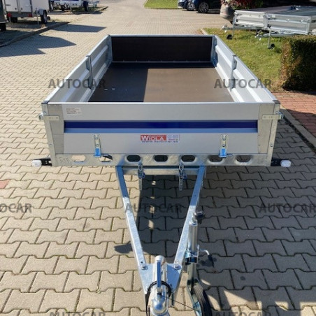 Jednonápravový nebrzdený vozík Silesia so zosilnenou nápravou na 1,3t