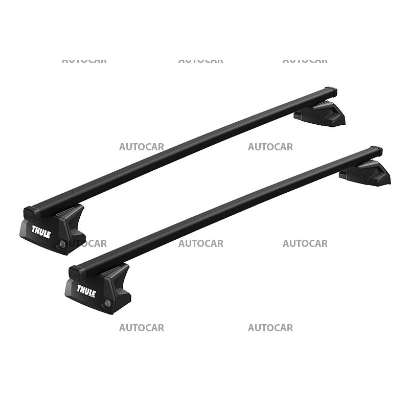 Strešný nosič THULE SquareBar Evo – Audi Q8 2019– na integrované hagusy (čierny)