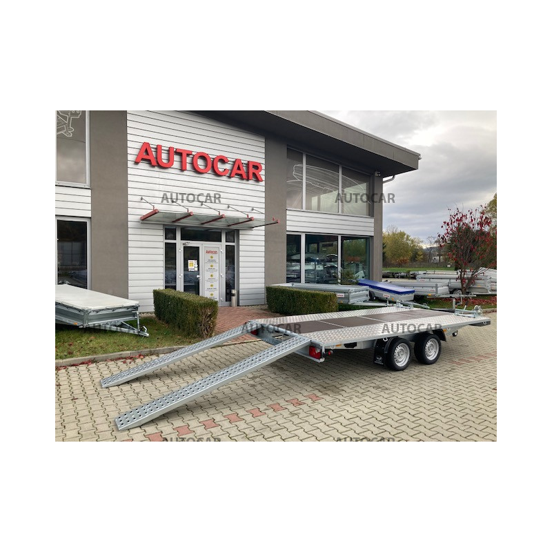 Dvojnápravový brzdený autoprepravník Mars 4m 2,7t