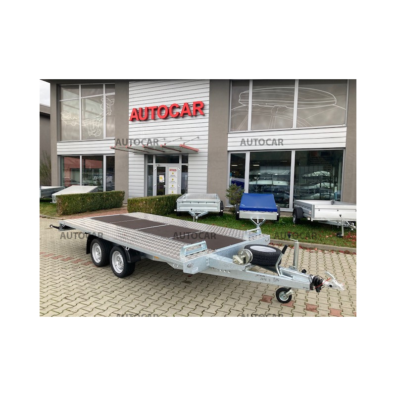 Dvojnápravový brzdený autoprepravník Mars 4m 2,7t