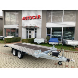 Dvojnápravový brzdený autoprepravník Mars 4m 2,7t preglejka