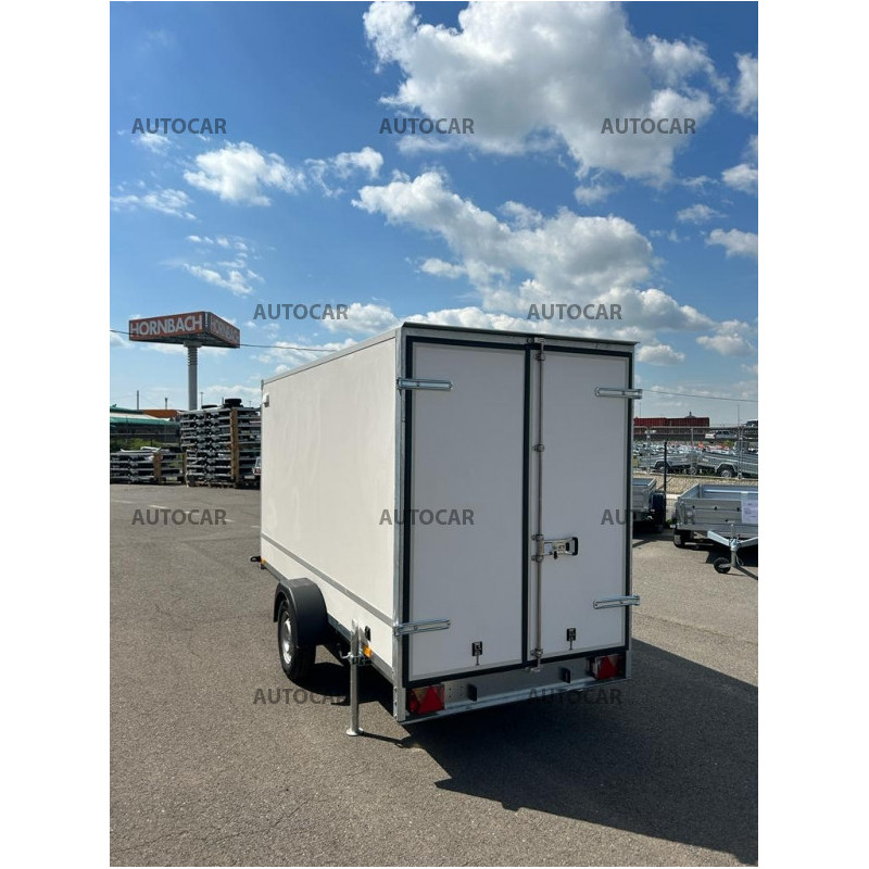 Jednonápravový brzdený skriňový prívesný vozík(sendvič) F13361518H