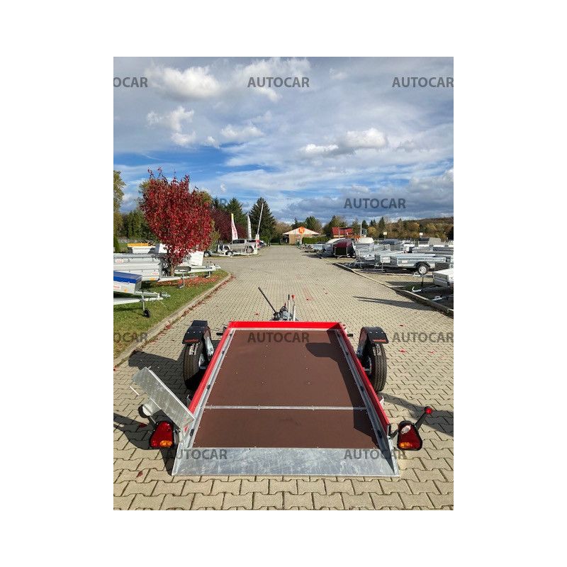 Jednonápravový sklopný brzdený prepravník Husky Smart FB 15.30