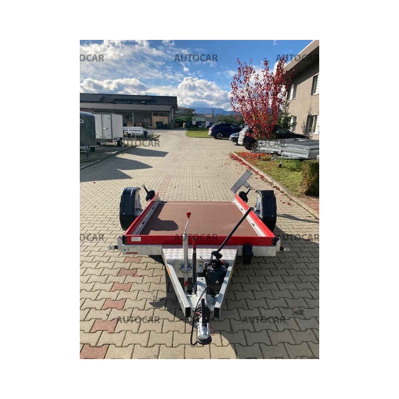 Jednonápravový sklopný brzdený prepravník Husky Smart FB 15.30