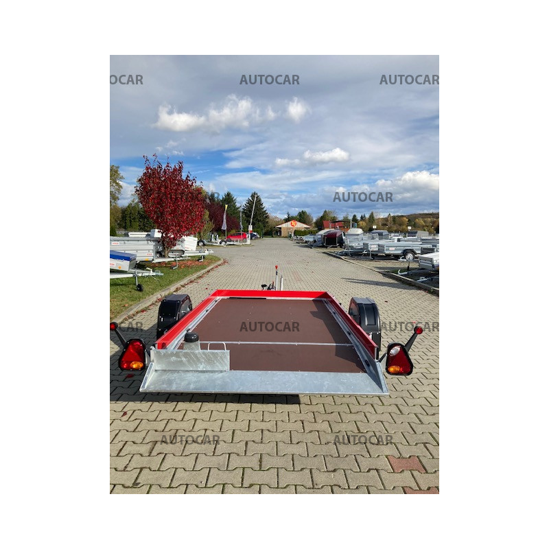 Jednonápravový sklopný brzdený prepravník Husky FB 18.28