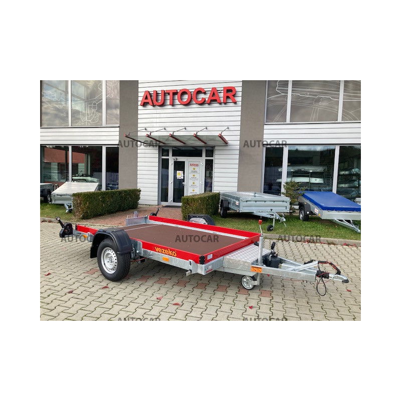 Jednonápravový sklopný brzdený prepravník Husky FB 18.28