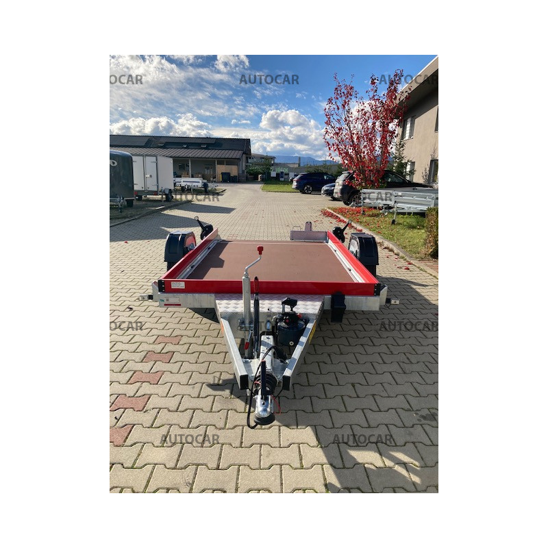 Jednonápravový sklopný brzdený prepravník Husky FB 18.28