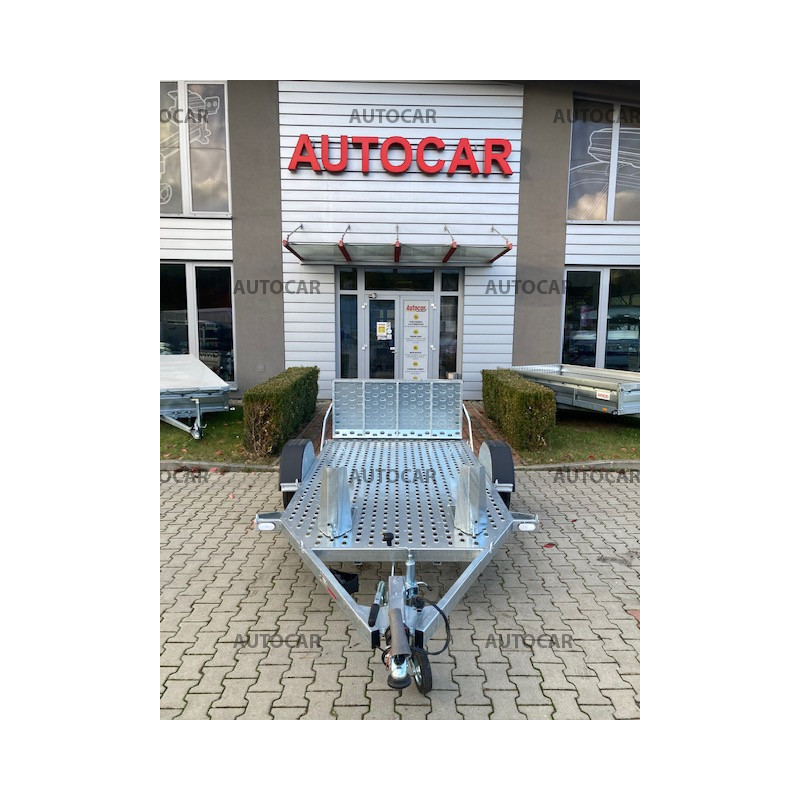 Jednonápravový brzdený prívesný vozík na prepravu motocyklov MOTOVAN C18