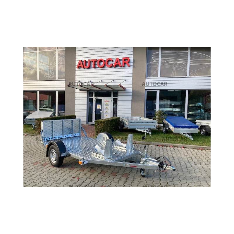 Jednonápravový brzdený prívesný vozík na prepravu motocyklov MOTOVAN C18