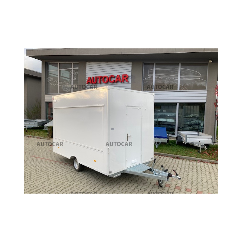 Jednonápravový brzdený predajný stánok H13301H