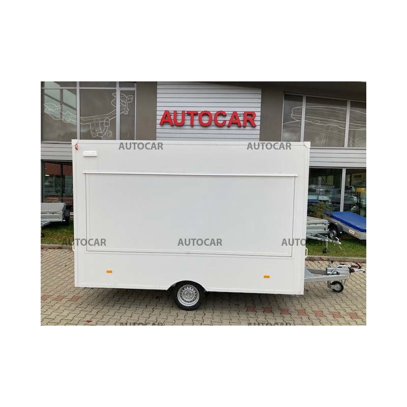 Jednonápravový brzdený predajný stánok H13301H