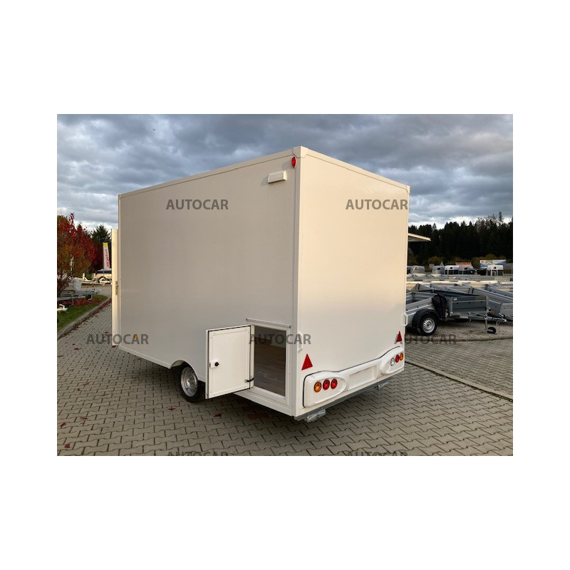 Jednonápravový brzdený predajný stánok H13301H