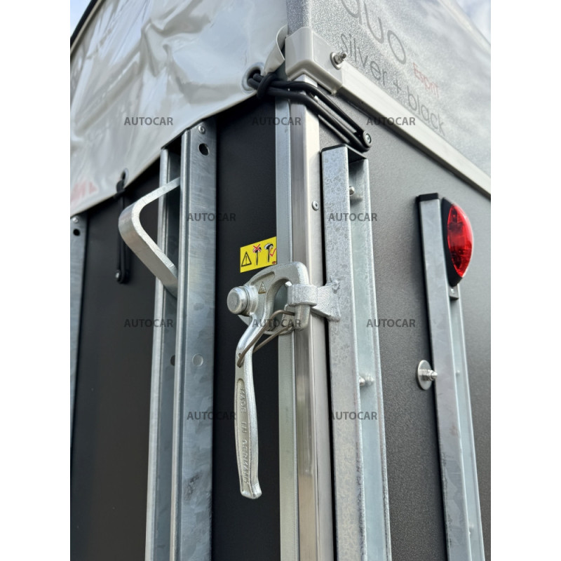 Dvojnápravový brzdený príves Duo Esprit S+B so sedlovňou