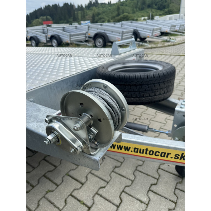 Trojnápravový brzdený autoprepravník JUPITER 5,0m 3,5t