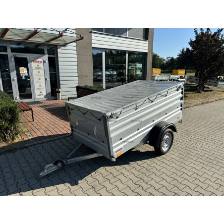 Jednonápravový nebrzdený prívesný vozík Autocar A7252-II nadstavbové bočnice Jednonápravový nebrzdený prívesný vozík Autocar A7252-II nadstavbové bočnice