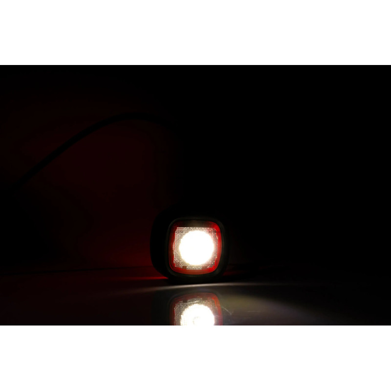 Obrysová lampa LED červeno-biela