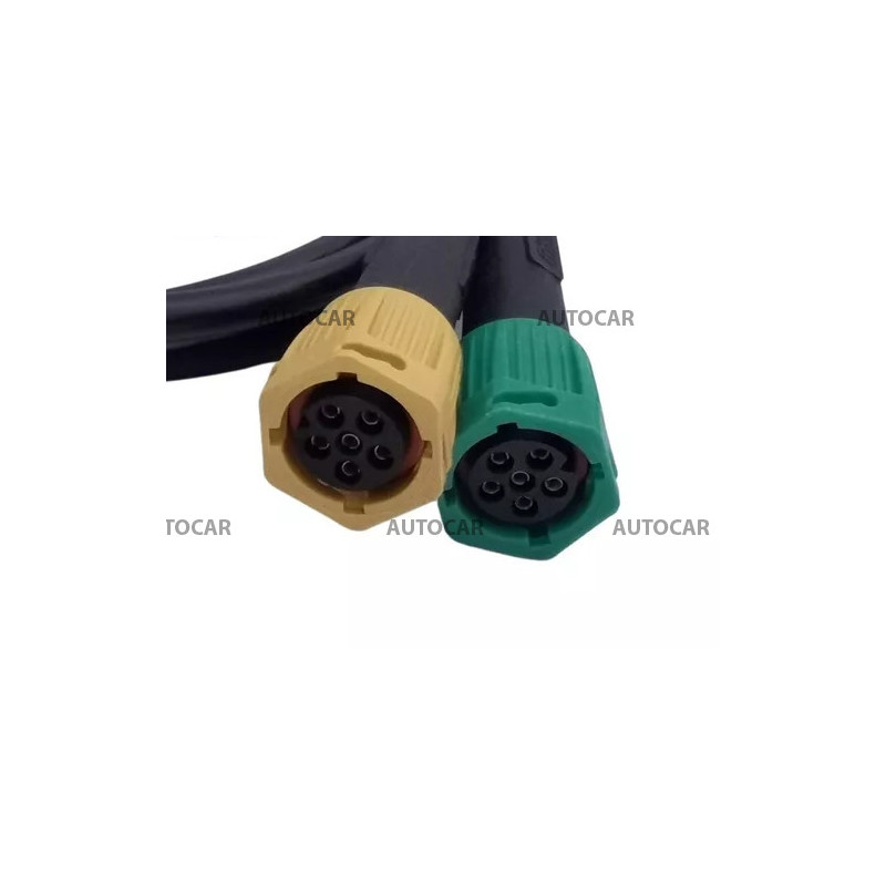 Kabeláž s 13-pinovou zástrčkou dĺžky 7m a 6-pin bajonetom a pozičnými svetlami