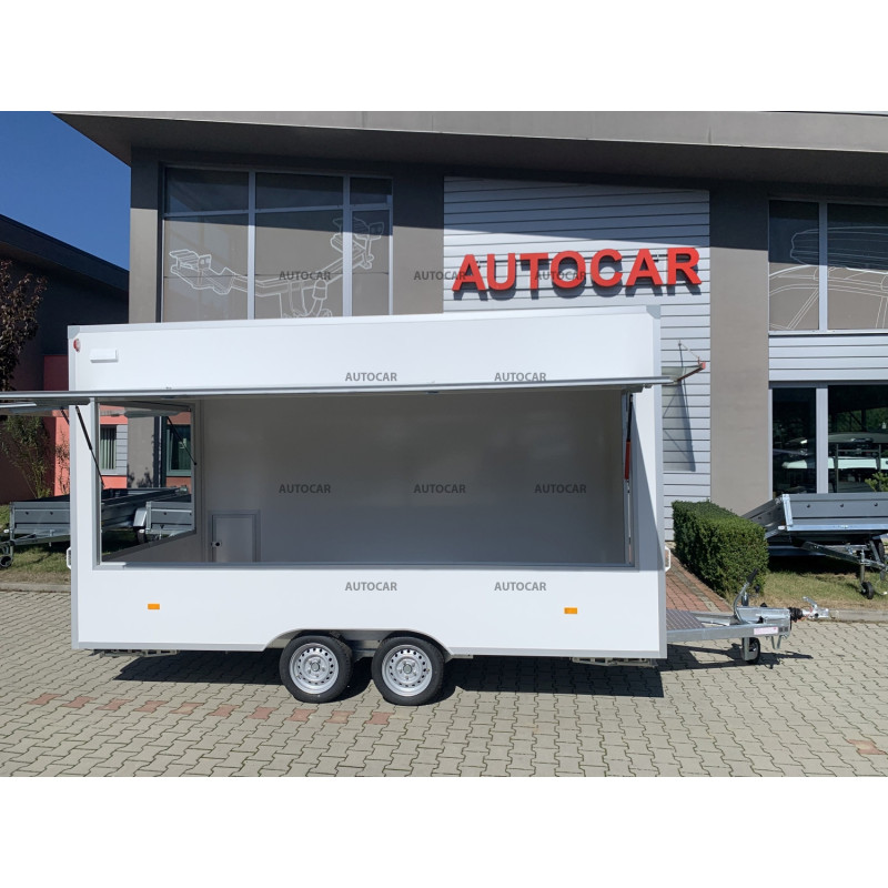 Dvojnápravový brzdený predajný stánok H27522HT